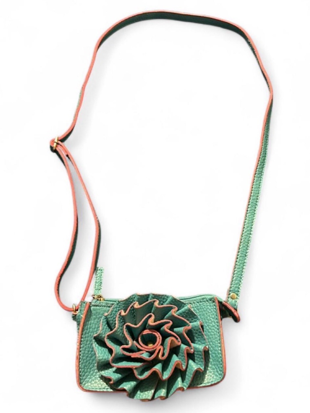 Jazzd Purse Teal And Pink Floral Small Bag